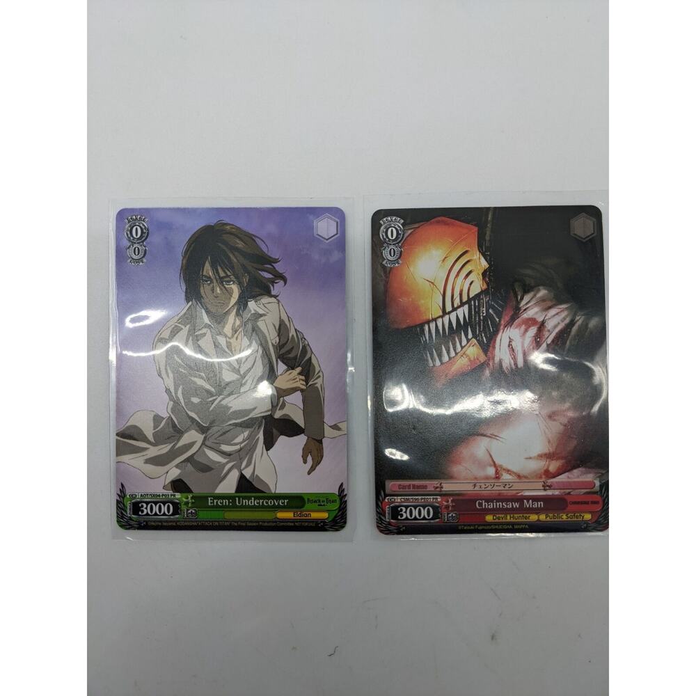 Weiss Schwarz Chainsaw Man & Eren Undercover Anime Expo 2022 Exclusive Promo
